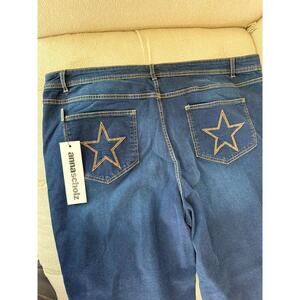 Anna Scholz Star Pocket Jeans Size 22 (NWT)